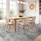 Nakagishi 7x9 Area Rugs Living Room: Washable Abstract Large Neutral Soft Rug - Image 5