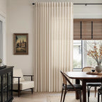 Nanspring Grey Flax Linen Curtains 72 Inches Long - Image 6