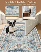 Madane Area Rug 3x5, Entryway Washable Vintage Runners Bedroom Non Slip Indoor - Image 6