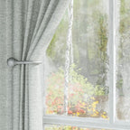 Hion Curtain Holdbacks Silver 6pcs, Curtain Tiebacks Wall Mounted Curtain Hooks - Image 6