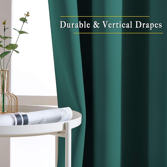NICETOWN Blackout Curtains for Girl's Room， Thermal Insulated Solid Grommet - Image 5