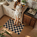 Lahome Colette Checkered Easy Jute 2x3 Rug, Small Entryway Rug Non Slip Kitchen - Image 7