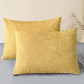 CaliTime Throw Pillow Covers Decorative 20 X 26 Inches Pack of 2 Cozy Chenille by CaliTime