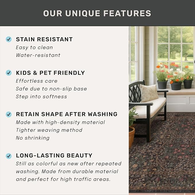 Hazo Haus Dark Brown 10x14 Area Rugs - Image 6