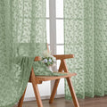 Chyhomenyc Sage Green Sheer Curtains 84 Inch Length 2 Panels Set, Light by Chyhomenyc
