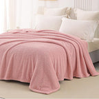 Whale Flotilla Queen Size Fuzzy Fleece Blanket - Image 4