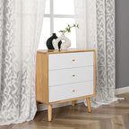 Lecloud Leia Ivory Sheer Curtains 63 Inch Length 2 Panels, Rustic Light - Image 7
