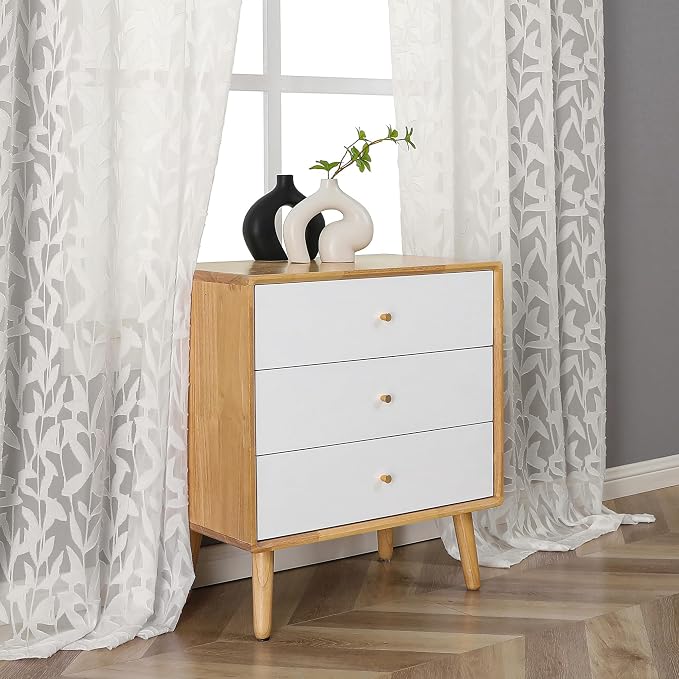 Lecloud Leia Ivory Sheer Curtains 78 Inches Long 2 Panels, Privacy Airy Voile - Image 5