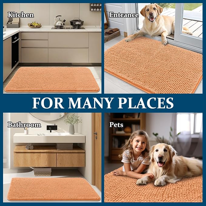 OLANLY Dog Door Mat for Muddy Paws 30x17, Absorbs Moisture and Dirt, Absorbent - Image 8