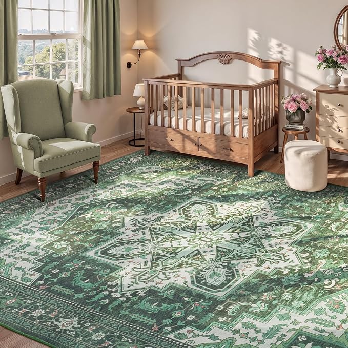Rugflix 3x5 Area Rugs for Living Room, Machine Washable Rug Non Slip Stain - Image 7
