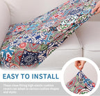 hyha Printed Couch Cushion Covers, Floral Sofa Covers Washable - Image 4