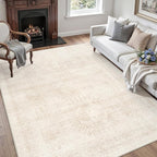 6x9 Area Rugs for Living Room: Vintage Boho Neutral Washable Rug Indoor Soft - Image 3