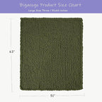 Bigacogo Chunky Knit Throw Blanket - Image 2