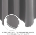 NICETOWN Blackout Valances for Bedroom, Small Window Covering Curtain Set Light - Image 3