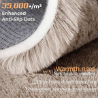 2x6 Runner Rug for Bedroom: Fluffy Shag Soft Washable Rugs Small Fuzzy Plush - Image 2