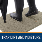 OLANLY Dog Door Mat for Muddy Paws 24x16, Absorbs Moisture and Dirt, Absorbent - Image 2