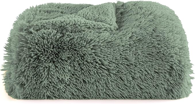 Bedsure GentleSoft Fluffy Sage Green Throw Blanket, Sage Green Decor - Image 8