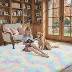 8x10 Area Rugs for Bedroom Living Room Fluffy, Large Area Rug Shag Shaggy - Image 3