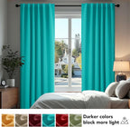 Deconovo Blackout Curtains, Thermal Insulated, W42 x L95 2 Panels, Back Tab - Image 4