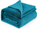 Bedsure GentleSoft Fleece Blankets Queen Size Teal by BEDSURE