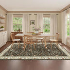 GarveeHome 8x10 Washable Large Living Room Rug Water Resistant Distressed - Image 2