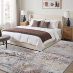 Toneed Abstract Area Rug Modern Washable Rug Soft Non Slip Rug Low Pile - Image 4