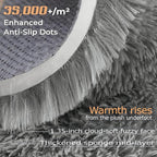 8x10 Area Rugs for Living Room: Fluffy Shag Soft Washable Rug Large Fuzzy Plush - Image 4