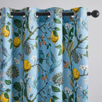 Topfinel Blue and White Patterned Aesthetic Pretty Curtains 84 Inches Long 2 by Topfinel