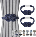NICEEC 2 Pack Mini Magnetic Curtain Tiebacks Nordic Simple Style Drape Tie by NICEEC