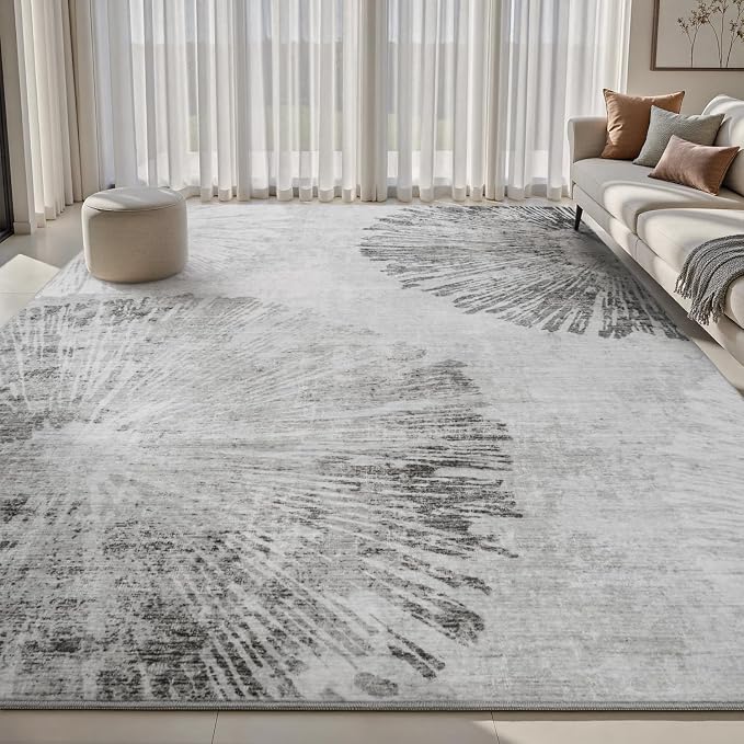 6x9 Area Rugs for Living Room-Machine Washable Rug Ultra Soft Non Slip Area Rug by AMOAMI