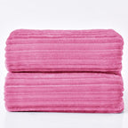BEDELITE Fleece Blanket King Size – 3D Ribbed Jacquard Soft and Warm Decorative - Image 9