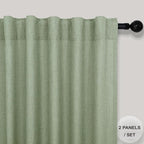 Sage Green Curtains 72 Inch Length - Image 2