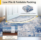 Washable Area Rugs 3x12 Non-Slip Modern Abstract Soft - Image 4