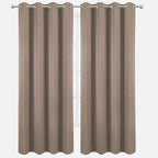 LEMOMO Blackout Curtains 66 x 84 inch/Cappuccino Curtains Set of 2 - Image 2
