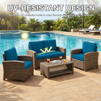 hyha 14Pcs Patio Cushion Covers, Stretch Outdoor Couch Cushion Covers, Washable - Image 6