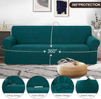 U-NICE HOME 4 Seater Stretch Couch Cover Sofa Cover Washable Sofa Slipcover - Image 3