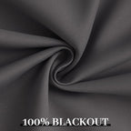 Yakamok Room Darkening 100% Blackout Curtains Grommet Window Treatments - Image 7