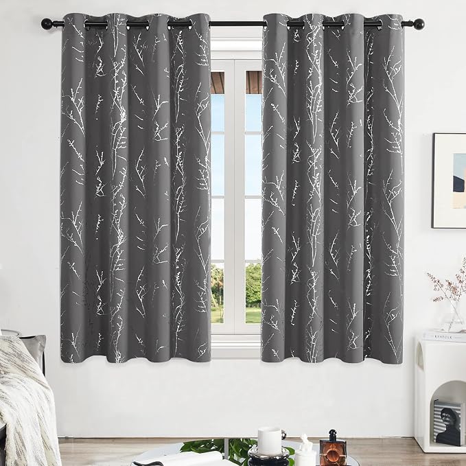 Deconovo Grey Blackout Curtains - Image 2