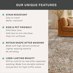 Washable 8x12 Large Living Room Area Rug - Image 7