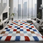 Large Shag Area Rug for Bedroom Living Room, 9x12 Fluffy Soft Colorful - Image 7