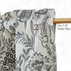 jinchan Linen Valance Curtain Farmhouse Floral Printed Small Window Curtain - Image 9