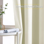 NICETOWN Room Darkening Beige Curtains - Image 5