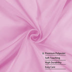 OWENIE Sheer Pink Curtains, Sheer Curtains 84 inch Length 2 Panels Set - Image 4