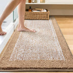 60x24 Long Bathroom Rugs Washable Non Slip, Soft Absorbent Quick Dry Mats - Image 2