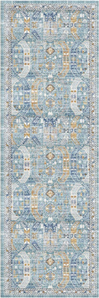 Madane Runner Rug 2'6''x8' Kitchen Runner, Hallway Runner Printed Vintage - Image 2