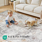 Rugflix 10x14 Area Rugs for Living Room, Washable Large Rug Stain-Resistant Low - Image 6