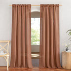 NICETOWN Linen Caramel Curtains & Drapes Privacy - Image 2