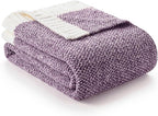 Snuggle Sac Super Soft Purple Blanket Reversible Twin Size - Image 6