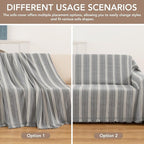Couch Cover for Dogs, Boho Sofa Covers for 3 Cushion Couch, Chenille Sofa - Image 5