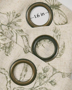 jinchan Floral Linen Curtains for Living Room 63 Inch Length Butterfly Sage - Image 6